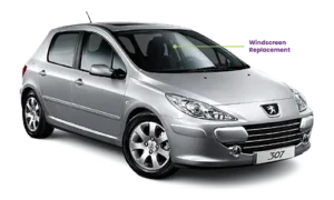 Peugeot 307 Windscreen 2001-2007 With Rain Sensor