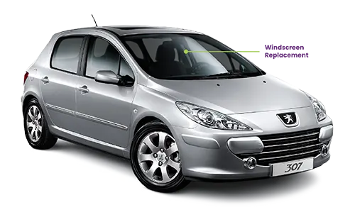 Peugeot 307 Windscreen 2001-2007 With Rain Sensor
