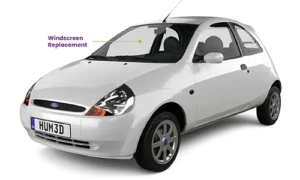 Ford KA 3D 2005-2013 Windscreen