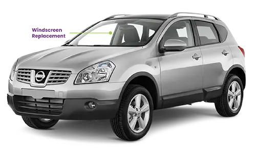 Nissan Qashqai 2007-2014 Windscreen With Rainsensor