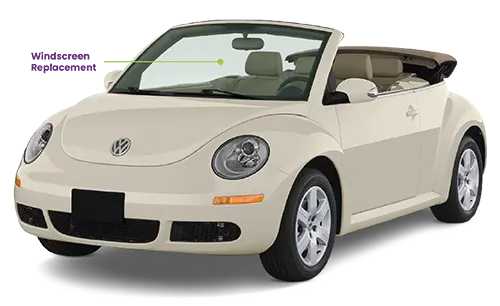 VW Beetle Convertible 2003-2012 Windscreen