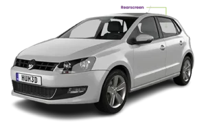 VW Polo 6 Rearscreen 2010-2018 / VIVO 2 Rearscreen 2018-